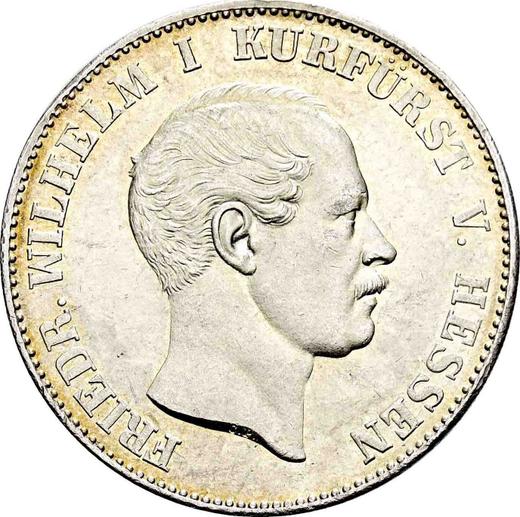 Аверс монеты - Талер 1862 года C.P. - цена серебряной монеты - Гессен-Кассель, Фридрих Вильгельм I
