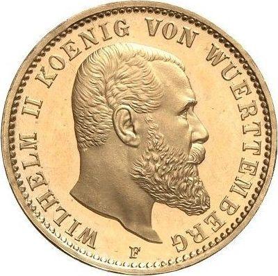 Anverso 20 marcos 1913 F "Würtenberg" - valor de la moneda de oro - Alemania, Imperio alemán