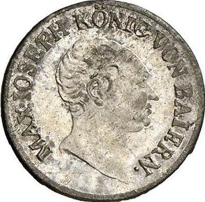 Аверс монеты - 1 крейцер 1814 года - цена серебряной монеты - Бавария, Максимилиан I