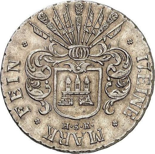 Аверс монеты - 32 шиллинга 1809 года H.S.K. - цена  монеты - Гамбург, Вольный город