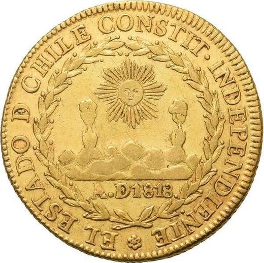 Anverso 8 escudos 1823 So FI - valor de la moneda de oro - Chile, República