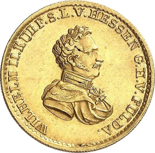 Аверс монеты - 5 талеров 1825 года - цена золотой монеты - Гессен-Кассель, Вильгельм II