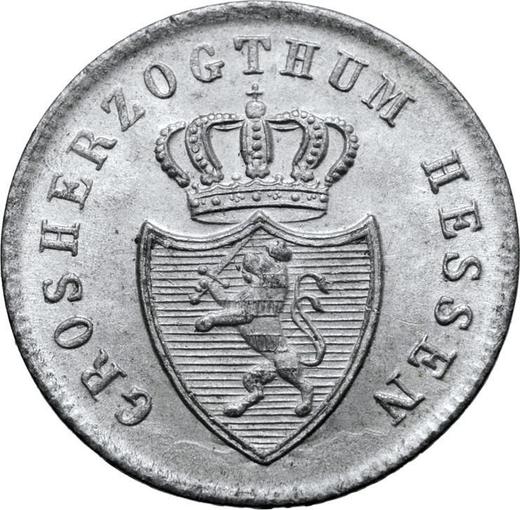 Anverso 1 Kreuzer 1841 - valor de la moneda de plata - Hesse-Darmstadt, Luis II