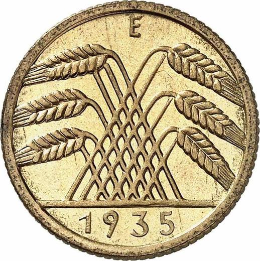 Реверс монеты - 10 рейхспфеннигов 1935 года E - цена  монеты - Германия, Bеймарская республика
