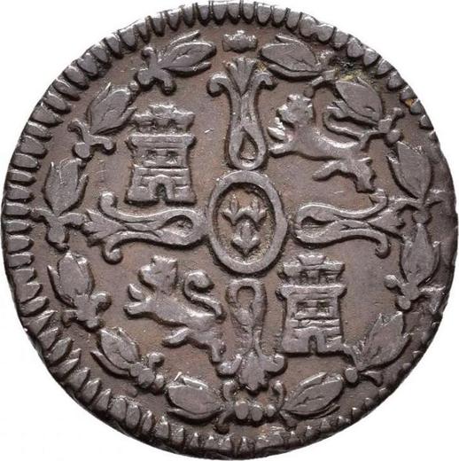 Reverse 2 Maravedís 1816 J "Type 1813-1817" -  Coin Value - Spain, Ferdinand VII