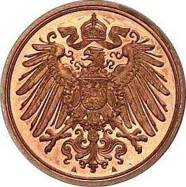 Reverso 1 Pfennig 1906 A "Tipo 1890-1916" - valor de la moneda  - Alemania, Imperio alemán