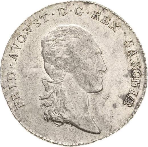 Аверс монеты - 1/3 талера 1806 года S.G.H. - цена серебряной монеты - Саксония-Альбертина, Фридрих Август I