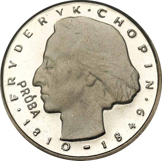 Reverso Pruebas 2000 eslotis 1977 MW "Frédéric Chopin" Plata - valor de la moneda de plata - Polonia, República Popular