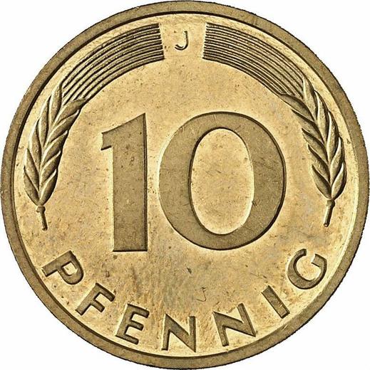 Аверс монеты - 10 пфеннигов 1996 года J - цена  монеты - Германия, ФРГ