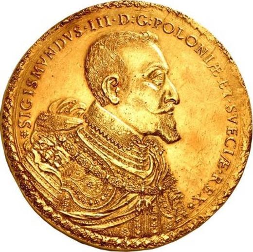 Anverso Donación 100 ducados 1621 - valor de la moneda de oro - Polonia, Segismundo III