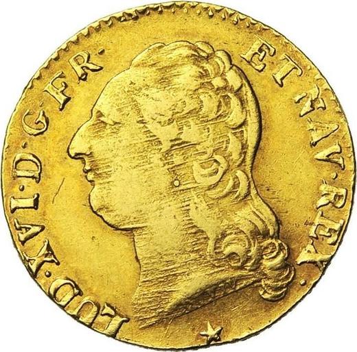 Obverse Louis d'Or 1791 W Lille - France, Louis XVI