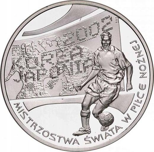 Reverse 10 Zlotych 2002 MW RK "World Football Cup 2002" - Silver Coin Value - Poland, III Republic after denomination
