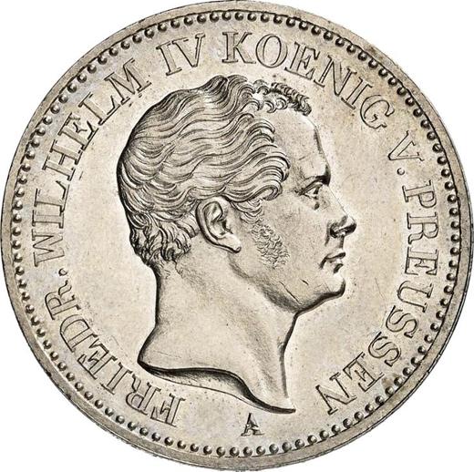 Anverso Tálero 1841 A "Minero" - valor de la moneda de plata - Prusia, Federico Guillermo IV