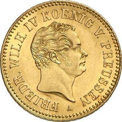 Аверс монеты - Фридрихсдор 1848 года A - цена золотой монеты - Пруссия, Фридрих Вильгельм IV