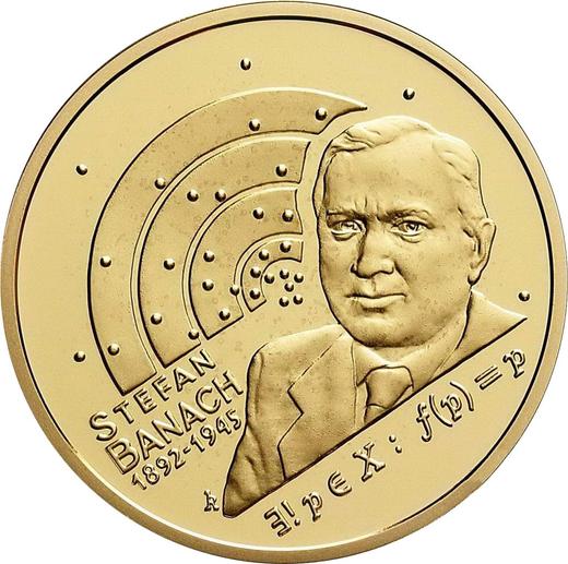 Reverso 200 eslotis 2012 MW RK "120 aniversario de Stefan Banach" - valor de la moneda de oro - Polonia, República moderna