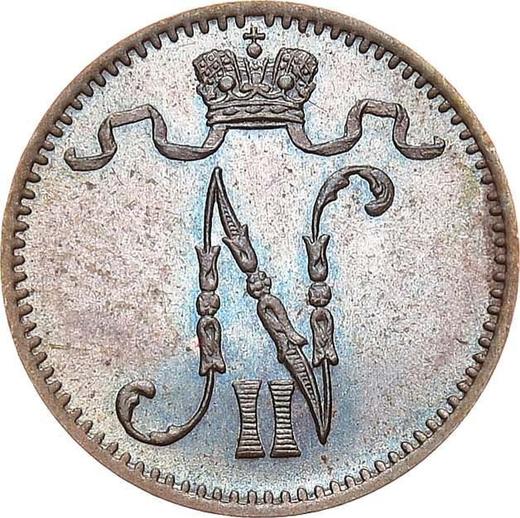 Аверс монеты - 1 пенни 1902 года - цена  монеты - Финляндия, Великое княжество