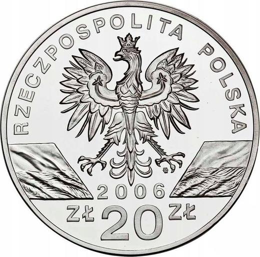 Аверс монеты - 20 злотых 2006 года MW AN "Альпийский Сурок" - цена серебряной монеты - Польша, III Республика после деноминации