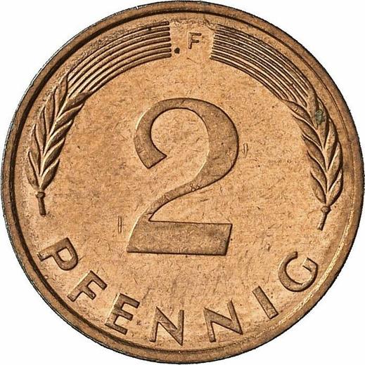 Аверс монеты - 2 пфеннига 1973 года F - цена  монеты - Германия, ФРГ