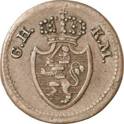 Аверс монеты - 1 пфенниг 1819 года - цена  монеты - Гессен-Дармштадт, Людвиг I