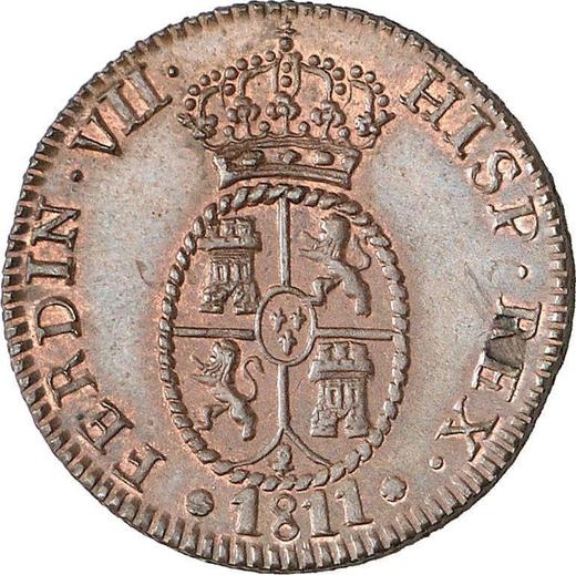 Anverso 1 1/2 cuarto 1811 "Cataluña" - valor de la moneda  - España, Fernando VII