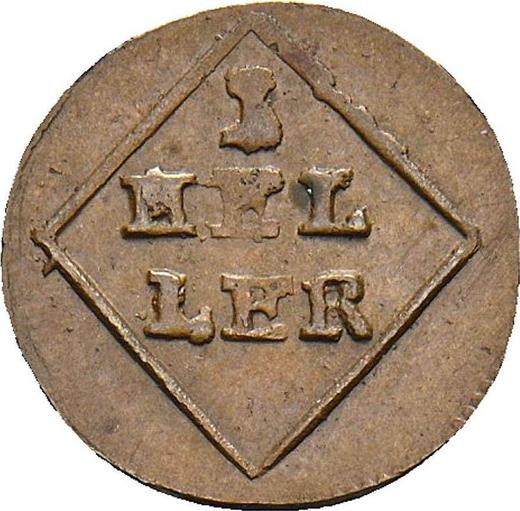 Reverso Heller 1804 - valor de la moneda  - Baviera, Maximilian I