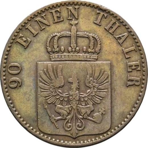 Аверс монеты - 4 пфеннига 1866 года A - цена  монеты - Пруссия, Вильгельм I