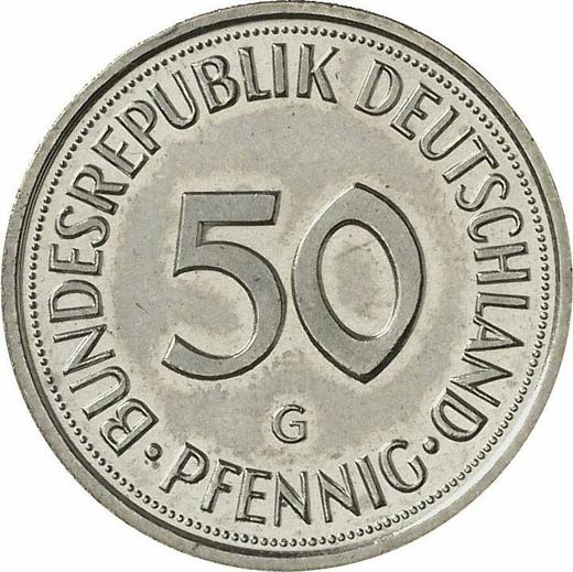 Awers monety - 50 fenigów 1993 G - cena  monety - Niemcy, RFN