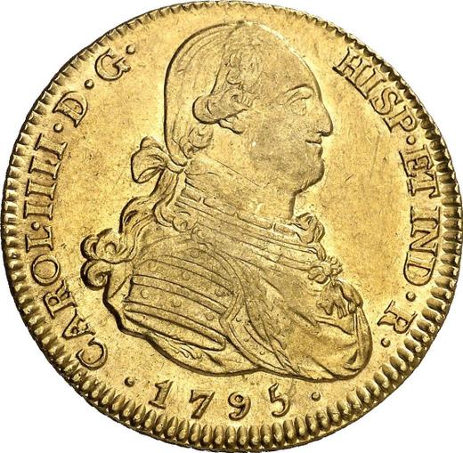 Obverse 4 Escudos 1795 M MF - Spain, Charles IV