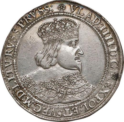 Аверс монеты - Талер 1639 года GR "Гданьск" - цена серебряной монеты - Польша, Владислав IV