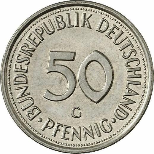 Obverse 50 Pfennig 1976 G -  Coin Value - Germany, FRG