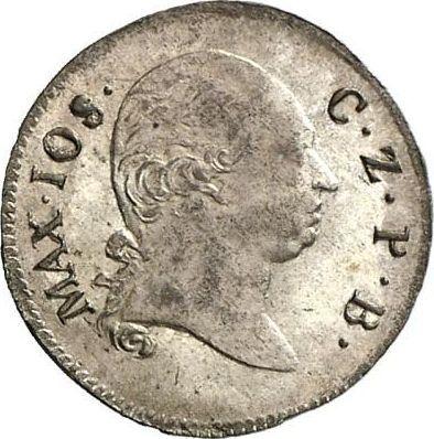 Аверс монеты - 1 крейцер 1805 года - цена серебряной монеты - Бавария, Максимилиан I