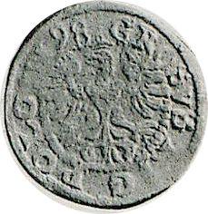 Реверс монеты - 1 грош 1598 года IF "Тип 1597-1627" - цена серебряной монеты - Польша, Сигизмунд III Ваза