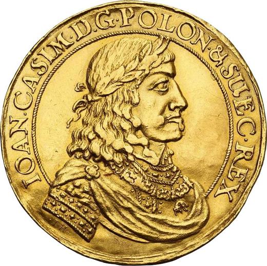 Anverso Donación 3 ducados Sin fecha (1649-1668) IH "Gdańsk" - valor de la moneda de oro - Polonia, Juan II Casimiro