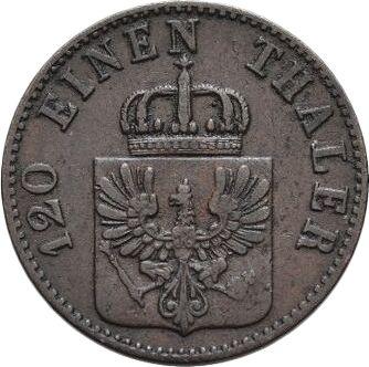 Аверс монеты - 3 пфеннига 1847 года A - цена  монеты - Пруссия, Фридрих Вильгельм IV