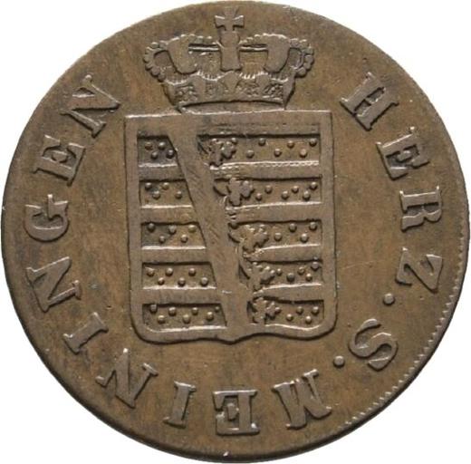 Awers monety - 2 fenigi 1835 - cena  monety - Saksonia-Meiningen, Bernard II