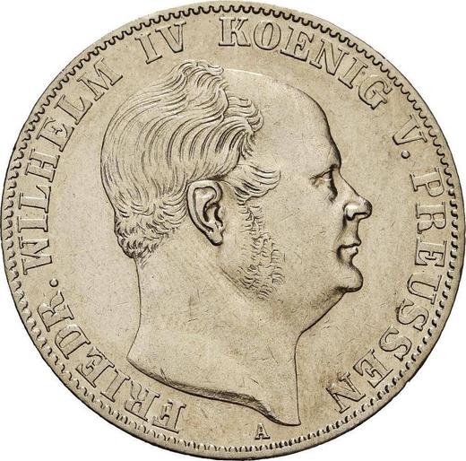Аверс монеты - Талер 1859 года A "Горный" - цена серебряной монеты - Пруссия, Фридрих Вильгельм IV