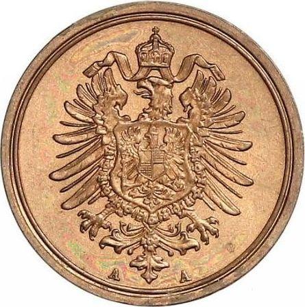 Reverso 1 Pfennig 1888 A "Tipo 1873-1889" - valor de la moneda  - Alemania, Imperio alemán