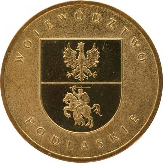 Reverso 2 eslotis 2004 MW "Voivodato de Podlaquia" - valor de la moneda  - Polonia, República moderna