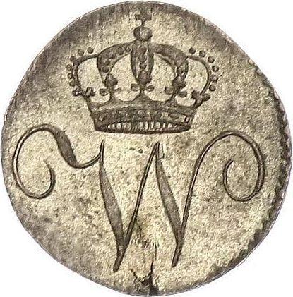 Аверс монеты - 1/2 крейцера без года (1816-1864) "Тип 1816-1818" - цена серебряной монеты - Вюртемберг, Вильгельм I