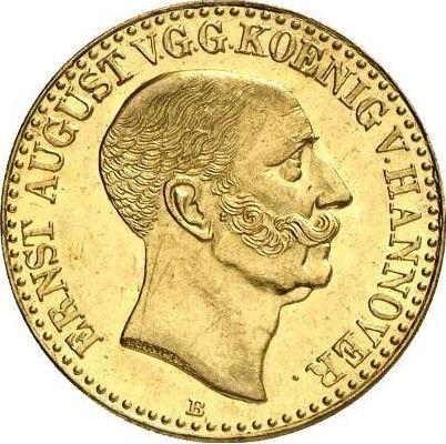 Awers monety - 10 talarów 1844 B - cena złotej monety - Hanower, Ernest August I