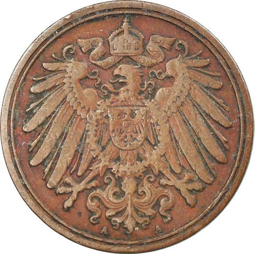 Reverso 1 Pfennig 1895 A "Tipo 1890-1916" - valor de la moneda  - Alemania, Imperio alemán