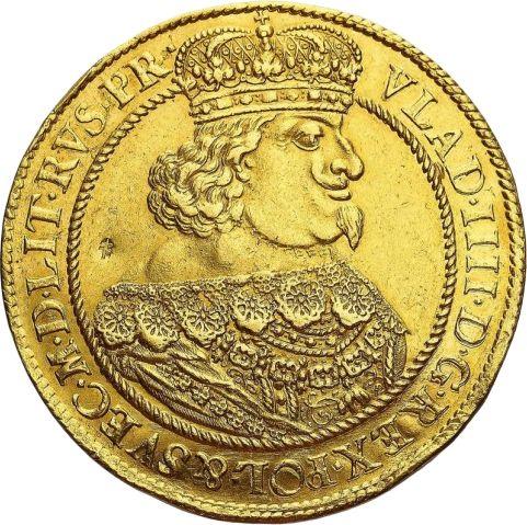 Аверс монеты - 4 дуката 1641 года GR "Гданьск" - цена золотой монеты - Польша, Владислав IV