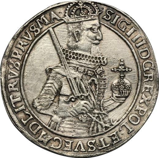 Аверс монеты - Талер 1630 года II "Торунь" - цена серебряной монеты - Польша, Сигизмунд III Ваза