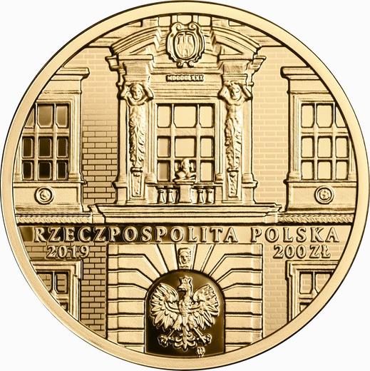 Obverse 200 Zlotych 2019 "200th Anniversary of the Jan Matejko Academy of Fine Arts in Krakow" - Gold Coin Value - Poland, III Republic after denomination