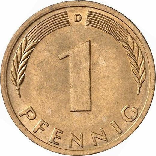 Anverso 1 Pfennig 1974 D - valor de la moneda  - Alemania, RFA