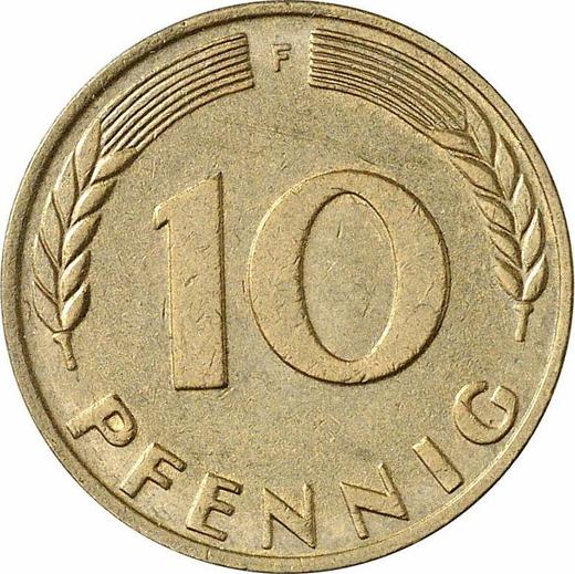 Anverso 10 Pfennige 1969 F - valor de la moneda  - Alemania, RFA