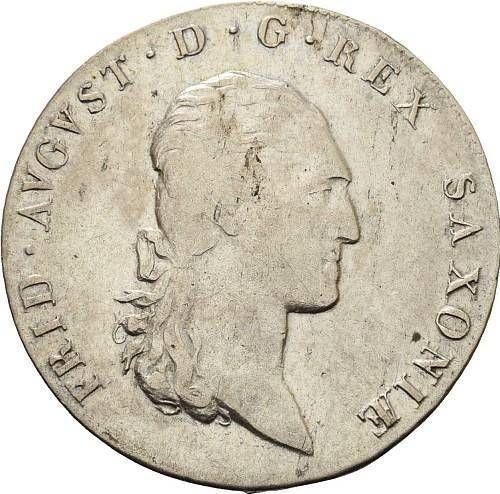 Аверс монеты - 2/3 талера 1807 года S.G.H. - цена серебряной монеты - Саксония, Фридрих Август I