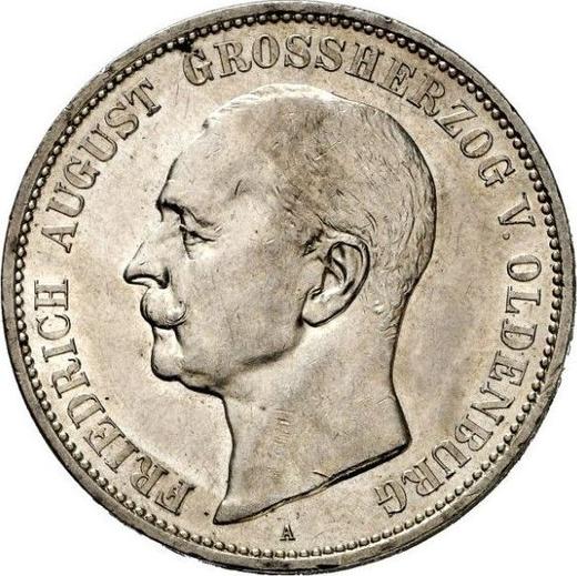 Аверс монеты - 5 марок 1901 года A "Ольденбург" - цена серебряной монеты - Германия, Германская Империя
