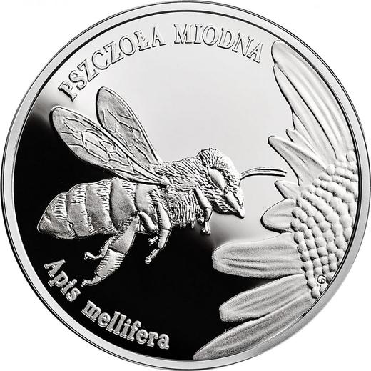Реверс монеты - 20 злотых 2015 года MW "Медоносная пчела" - цена серебряной монеты - Польша, III Республика после деноминации