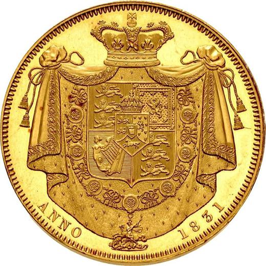 Reverso Prueba 1 Corona 1831 WW - valor de la moneda de oro - Gran Bretaña, Guillermo IV